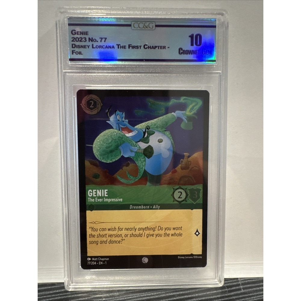 2023 Disney Lorcana The First Chapter Genie The Ever Impressive CC&G 10 Foil 77